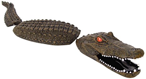 Good Times 32-Inch Floating 3-Piece Gator Decoy and Pond Float Light with LED Eyes (Discontinued by Manufacturer)