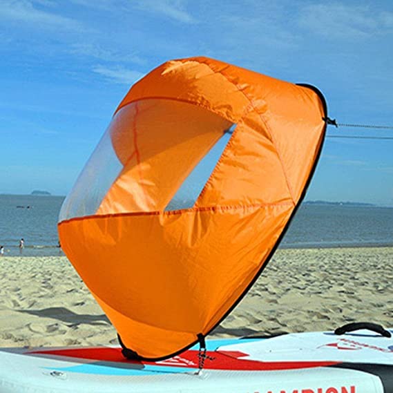42 inches Downwind Wind Sail Kit Kayak Wind Sail Kayak Paddle Board Accessories,Easy Setup & Deploys Quickly,Compact & Portable