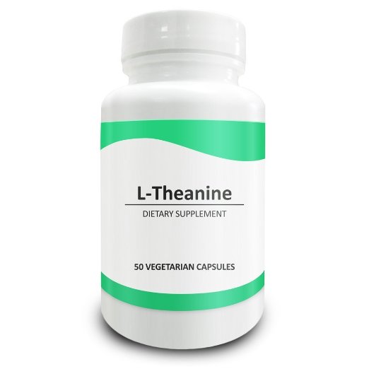 Pure Science L-Theanine 400mg - Super Strength and High Quality, Designed for Easy Swallowing and Quick Absorption - 50 Vegetarian Capsules