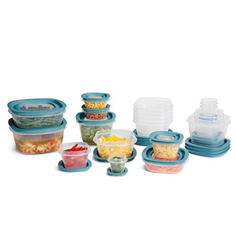 Rubbermaid Flex & Seal 42-Piece Food Storage Container Set with Easy Find Lids