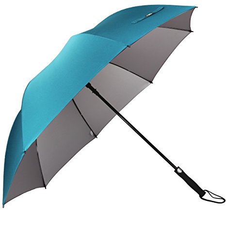 G4Free Automatic Open Golf Umbrella Extra Large 62 Inch Windproof Sun Protection Oversize Waterproof Stick Umbrellas for Men Women