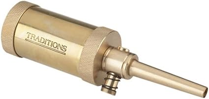 Traditions Performance Firearms Muzzleloader Compact Field Tubular Flask with Valve (Brass)