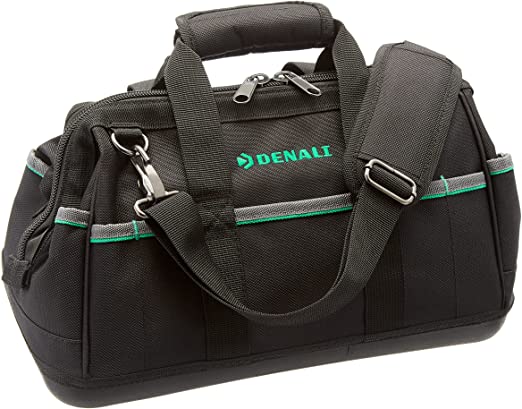 Amazon Brand - Denali Wide Mouth Tool Bag with Water Proof Molded Base, 16-inch