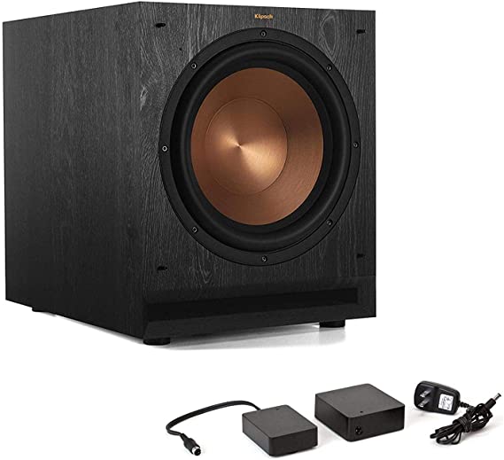 Klipsch SPL-120 12-inch Powered Subwoofer Bundle with Klipsch WA2 Wireless Adapter - Ebony