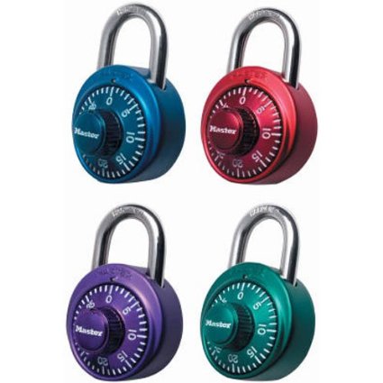 Master Lock 1530DCM X-treme Combination Lock in Assorted Colors, 1-Pack