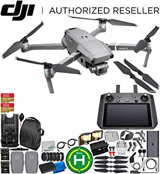 DJI Mavic 2 Pro Drone Quadcopter with Hasselblad Camera 1” CMOS Sensor with Smart Controller Ultimate 2-Battery Bundle