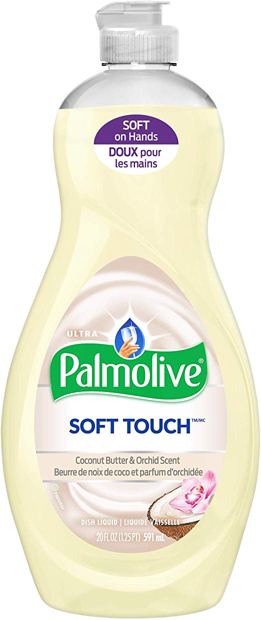 Palmolive Ultra Soft Touch Dishwashing Liquid, Coconut Butter & Orchid, 591 mL