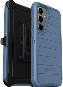 OtterBox Samsung Galaxy S24  (Only) - Defender Series Case - Baby Blue Jeans (Blue) - Screenless - Rugged & Durable - with Port Protection - Holster Clip Includes - Microbial Defense Protection