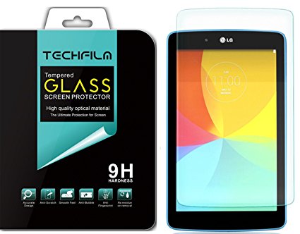 TechFilm®- LG G Pad 7.0 / G Pad 7.0 LTE [Tempered Glass] Screen Protector, Premium Ballistic Glass Round Edge [0.3mm] Ultra-Clear Anti-Scratch, Anti-Fingerprint, Bubble Free [1 Pack]- Retail Packaging