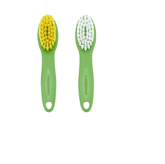 Farberware 5119241 Classic Vegetable Brushes (Set of 2), Green