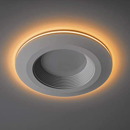 Commercial Electric 4 in. Selectable Integrated LED Recessed Trim Can Light with Night Light Feature 5 CCT 625 Lumens 11 Watts Dimmable