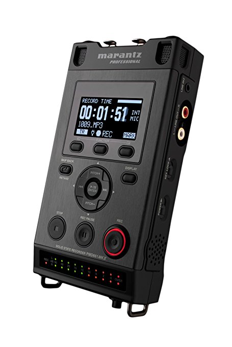 Marantz Professional PMD661 MKII | Handheld Broadcast Recorder with Passcode & File Encryption (Mic   LINE Inputs)