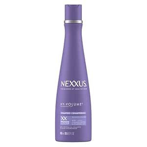 Nexxus HY-VOLUME Weightless Lift Shampoo PROTEIN FUSION with Collagen Protein & Hyaluronic Acid For Flat & Limp Hair for 48 Hours of Volume 13.5 Fl Oz