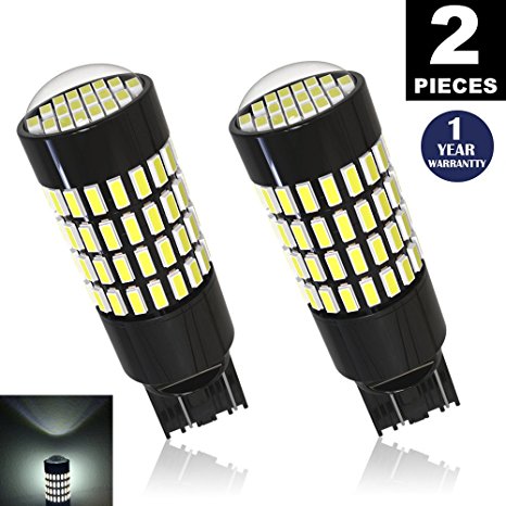 LUYED 2 X 1700 Lumens Extremely Bright 7443 4014 102--EX Chipsets 7440 7441 7443 7444 992 LED Bulbs,Xenon White(Brightest LED in market)