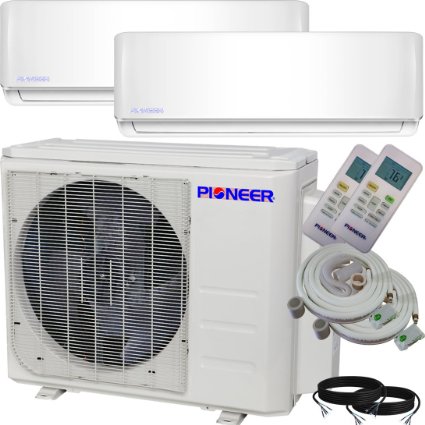 Pioneer Air Conditioner WYS020GMHI22M2 Ductless Inverter Two Zone Multi Split System with 2 Indoor Units