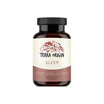 HEALTHY SLEEP Nutraceutical Capsules with Melatonin, GABA, L-tryptophan, Valerian, Passionflower, Chamomile and Hops for a healthy sleep-wake cycle