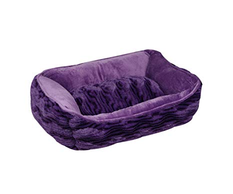 Dogit Style Cuddle Bed, Wild Animal, Purple Small