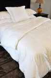 Natural Comfort Soft and Luxurious 300TC Sateen White Down Alternative Duvet Insert Queen