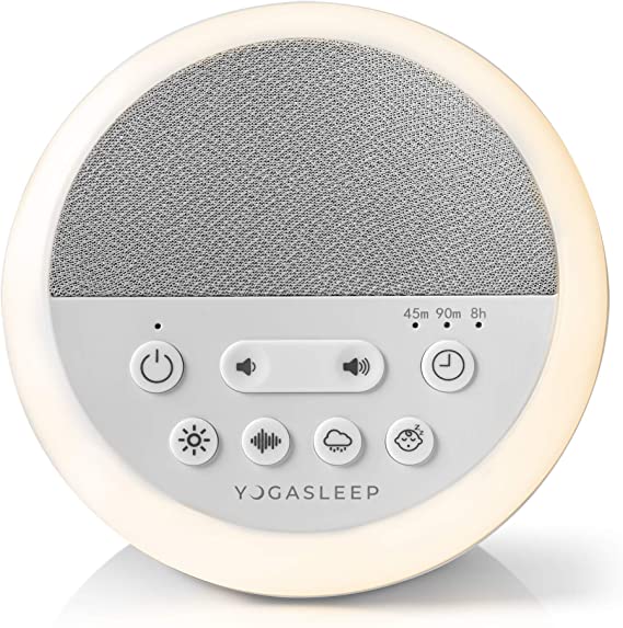 Yogasleep Nod White Noise Sound Machine, With Soft Night Light & Sleep Timer, 20 Sound Options Including Lullabies, Nature & Pink Noise, Sleep Aid For Baby & Adults, Noise Canceling For Office Privacy