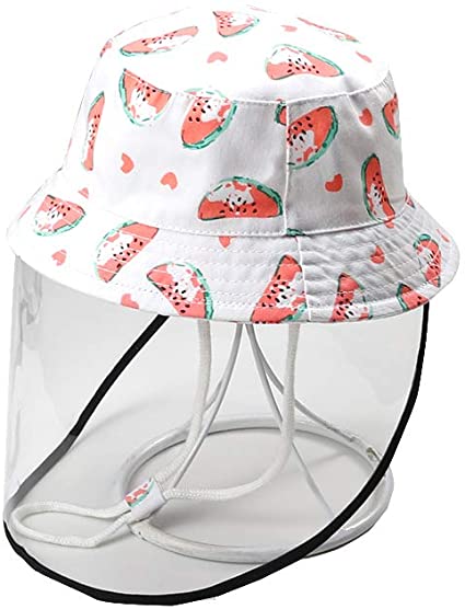 Toddler Bucket Hat Removable Face Shield Hat Cap for Baby Boys Girls Sun Hat UPF50 Anti Spitting Outdoor for Kids