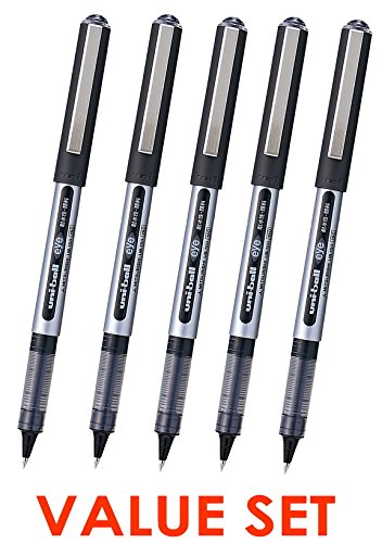 Uni-Ball Eye / Micro UB150 Rollerball Pens / 0.5mm - Black Ink / Value Set of 5（With Our Shop Original Product Description）