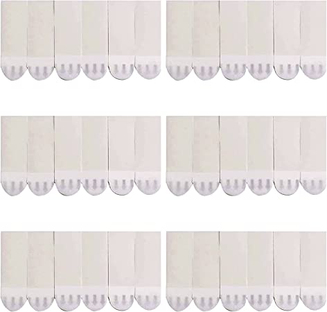 HUIMALL 36 PCS Poster Strips, Wall Mounting Strips Wall Hanging Strips Hooks Strips Wall Adhesive Strips Mounting Refill Strips Picture Frame Sticky Strips Photo Hanging Strips for Wall White