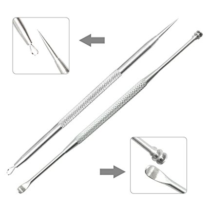 IBEET Comedone Extractors Remover Kit,Ear Wax Removal Earpick Set of 2