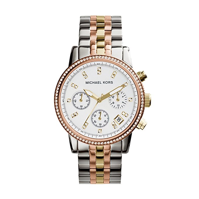 Michael Kors Women's Ritz Tri-Tone Watch MK5650