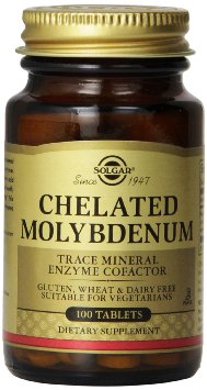 Solgar Chelated Molybdenum Tablets, 100 Count