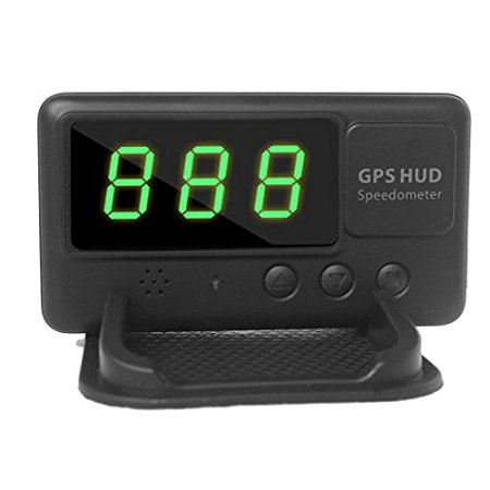 Universal Car HUD GPS Speedometer Head UP Display Digital Car Speedometer Overspeed Alarm Windshield Project For All Vehicle
