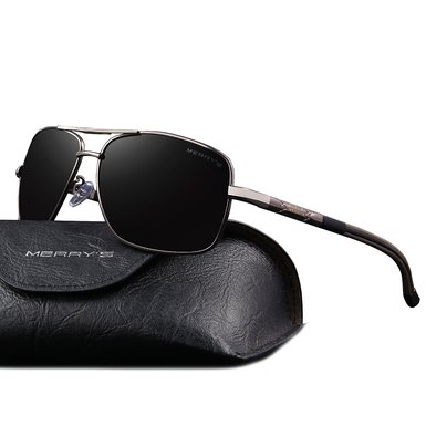 MERRY'S HOT Fashion Driving Polarized Sunglasses for Men Square 45mm glasses S8714