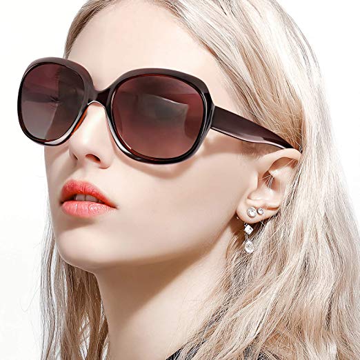 FIMILU Oversized Sunglasses for Women,Polarized UV400 Lens Vintage Classic Fashion Sun Eye Glasses