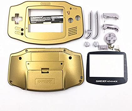 Replacement Housing Shell Case Cover Skin For Nintendo Gameboy Advance GBA Console Color Gold Plastic