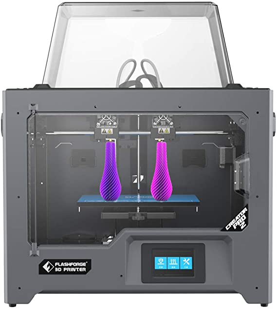 FlashForge 3D Printer Creator Pro2, Independent Dual Extruder W/2 Spools, Metal Frame Structure, Acrylic Covers, Optimized Build Platform, Works with ABS and PLA