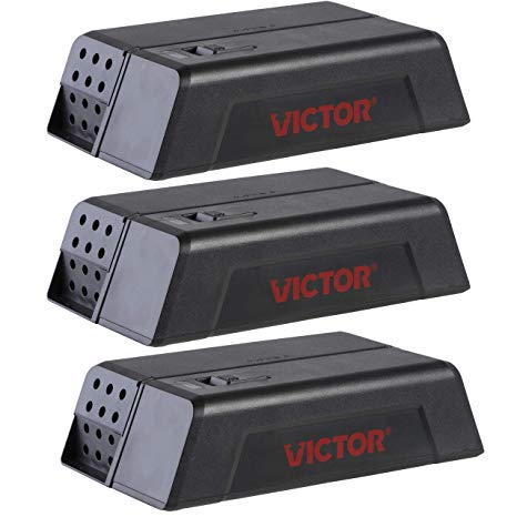 Victor M250SSR-3 Electronic Mouse Trap-3 Pack, Black