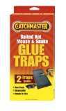 Catchmaster 402 Baited Rat Mouse and Snake Glue Traps Professional Strength 2-Pack