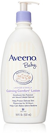 Aveeno Baby Calming Comfort Lotion, Lavender and Vanilla, 18 Fluid Ounce