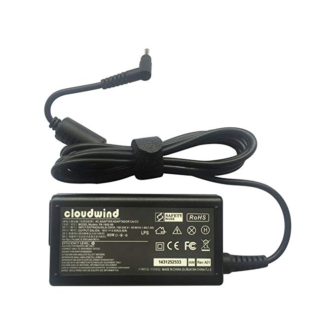 Cloudwind 19.5V 3.42A 65W Replacement AC Adapter Charger Battery-Power-Supply for Acer Chromebook 15 14 13 11 Cb3 Cb5 C720 C720p C730e C740 R11