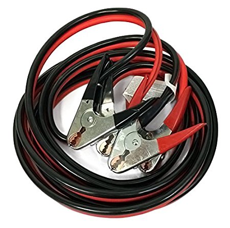 TruePower 20-2009 20' 2 Gauge Professional Duty Booster Cable (600 AMP Parrot Clamp Emergency Vehicle Repair)