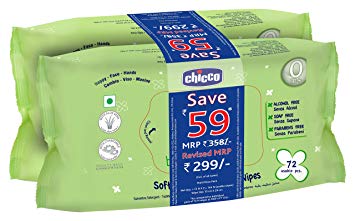 Chicco Bipack Bm Wipes - Pack of 2