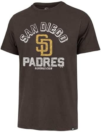 '47 San Diego Padres Mens Womens Retrograde Franklin Tee Adult Espresso Brown T-Shirt