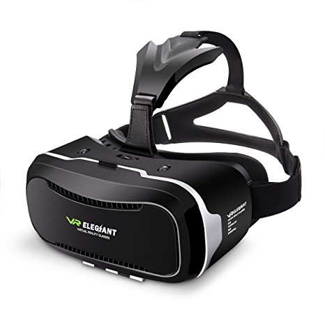 VR Headset,ELEGIANT 3D VR Glasses Virtual Reality Box for 3D Movies Video Games, for iPhone 7 Plus 6 Plus 6s Samsung S7 S6 Edge S5 Note 5 Other 4.0-6.0 Inches Smartphones