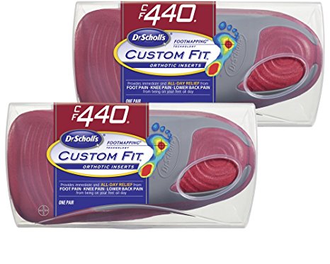 Dr. Scholl’s CFO Custom Fit Orthotics CF440, 2-Pair, Visit a Custom Fit Kiosk with Advanced Footmapping Technology to Get Our Recommended Custom Fit Number For You!