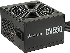 Corsair CV550, CV Series, 80 Plus Bronze Certified, 550 Watt Non-Modular Power Supply - Black