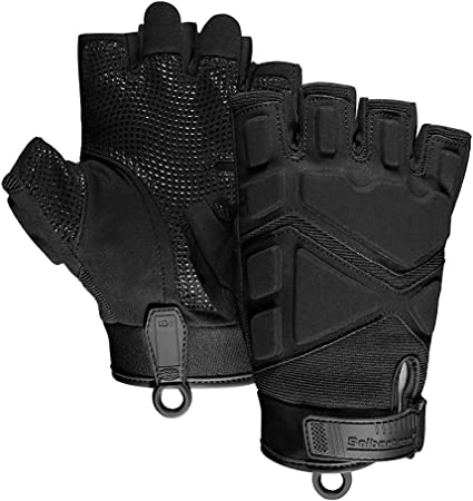 Seibertron Men Or Women XXS to XXL Fingerless/Half Finger Sports Outdoor Tactical Gloves