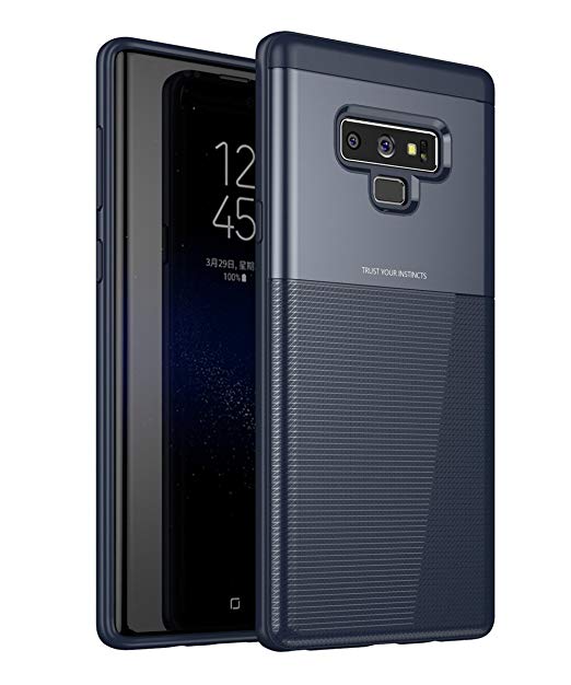 Galaxy Note 9 Case,Samsung Galaxy Note 9 Case,Spevert Dual Layer Shock Absorption Scratch Proof Hybrid Slim Protective Case Cover for Samsung Galaxy Note 9 2018 - Blue