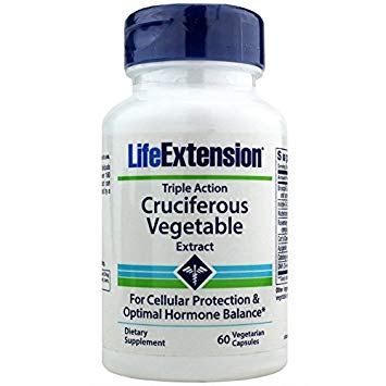 Triple Action Cruciferous Vegetable Extract 60 VegiCaps (Pack of 2) by Life Extension