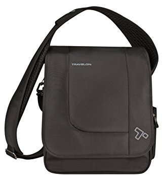 Travelon  Anti-Theft Urban North South Messenger Bag, Black, One Size