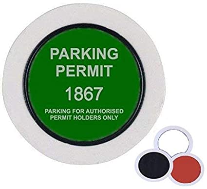2 X Universal Car Parking Permit Holder/Road Tax Disc Holder - Easy Fit & Removal
