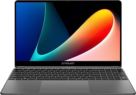 TECLAST Ordinateur Portable15,6 Pouces F15S 6Go RAM 128Go SSD(1To Extensible) Ultrabook Notebook Intel Celeron N4020 jusqu'à 2,8GHz, 4K FHD 1920x1080, USB 3.0, Mini-HDMI, WiFi, Windows10, Tout Métal